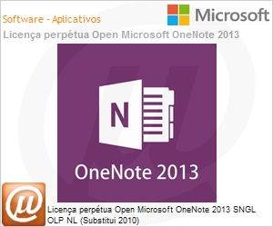 S26-05396 - Licena perptua Open Microsoft OneNote 2013 SNGL OLP NL (Substitui 2010) 