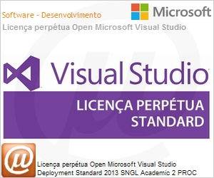 S9Z-00441 - Licena perptua Open Microsoft Visual Studio Deployment Standard 2013 SNGL Academic 2 PROC VSDplymntStd 2013 SNGL OLP NL Acdmc [Educacional] RlsMngmntPromo 2Proc Qualified [QLFD]