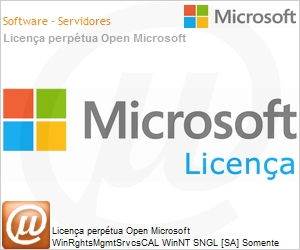 T98-00566 - Licena perptua Open Microsoft WinRghtsMgmtSrvcsCAL WinNT SNGL [SA] OLP NL Acdmc DvcCAL 