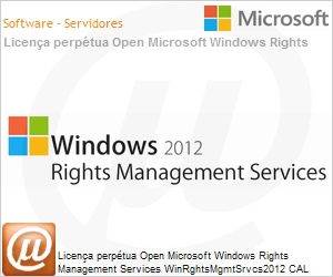 T98-02646 - Licena perptua Open Microsoft Windows Rights Management Services WinRghtsMgmtSrvcs2012 CAL SNGL OLP NL UsrCal User 