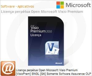 TSD-00816 - Licena perptua Open Microsoft Visio Premium [VisioPrem] SNGL [SA] Somente Software Assurance OLP NL Acdmc [Educacional] 