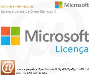 UAT-00575 - Licena perptua Open Microsoft SysCtrOpsMgrSvrMLStd 2007 R2 Eng OLP D Gov 