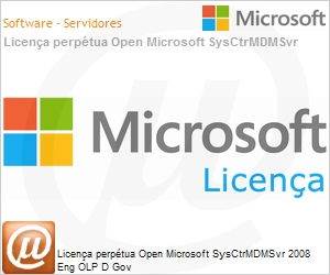 WQA-00426 - Licena perptua Open Microsoft SysCtrMDMSvr 2008 Eng OLP D Gov 