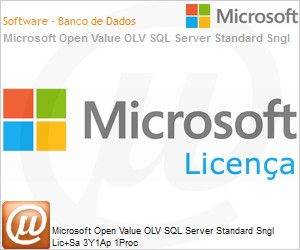 228-05217 - Licena Open Microsoft Value OLV SQL Server Standard SNGL [LicSAPk] 3Y1Ap 1Proc 