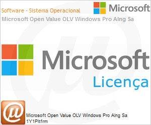 FQC-02144 - Licena Open Microsoft Value OLV Windows Pro Alng [SA] 1Y1Pltfrm 
