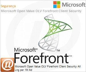 UFB-00095 - Licena Open Microsoft Value OLV Forefront Client Security All Lng per 1M Ad 