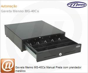 4191-2470 - Gaveta Menno MG-40Cs Manual Preta com prendedor metlico