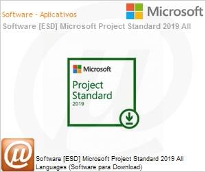 076-05785 - Software FPP [ESD] Microsoft Project Standard 2019 All Languages (Software para Download, Licena perptua) 