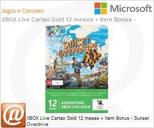 52M-00499 - XBOX Live Cartao Gold 12 meses + Item Bonus - Sunset Overdrive