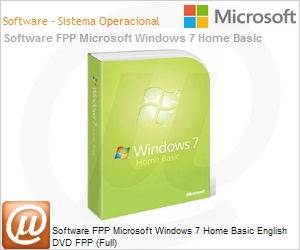 F2C-00010 - Software FPP Microsoft Windows 7 Home Basic English DVD FPP (Full)