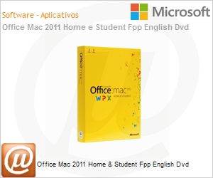 GZA-00276 - Office Mac 2011 Home & Student Fpp English Dvd