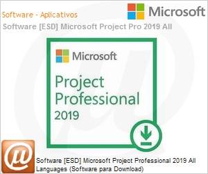 H30-05756 - Software FPP [ESD] Microsoft Project Professional 2019 All Languages (Software para Download, Licena perptua) 