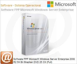 P72-03823 - Software FPP Microsoft Windows Server Enterprise 2008 R2 64 Bit Brazilian DVD 25 Clt (Full)