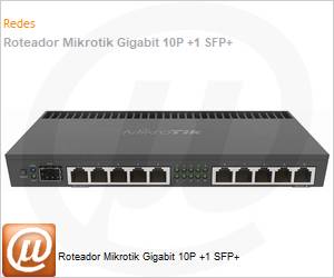 RB4011iGS-Plus-RM - Roteador Mikrotik Gigabit 10P +1 SFP+ 