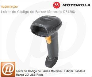 DS4208-SBZU0100ZWR - Leitor de Cdigo de Barras Motorola DS4208 Standard Range 2D USB Preto