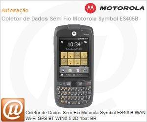 ES405B-0AE1-BR - Coletor de Dados Sem Fio Motorola Symbol ES405B WAN Wi-Fi GPS BT WIN6.5 2D 1bat BR