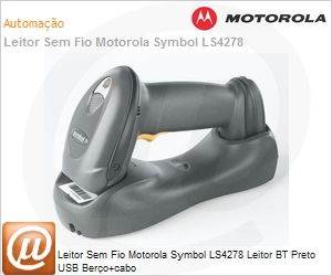 LS4278-TRBU0100ZWR - Leitor Sem Fio Motorola Symbol LS4278 Leitor BT Preto USB Bero+cabo