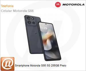 PB800027BR - Smartphone Motorola G56 5G 256GB Preto 