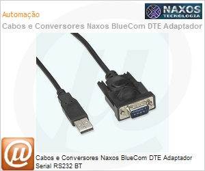 19216875 - Cabos e Conversores Naxos BlueCom DTE Adaptador Serial RS232 BT