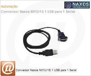 7898937710177 - Conversor Naxos NX1U/1S 1 USB para 1 Serial