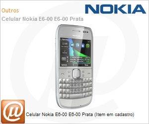 002W389 - Celular Nokia E6-00 E6-00 Prata (Item em cadastro)