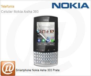 A00004040 - Smartphone Nokia Asha 303 Prata