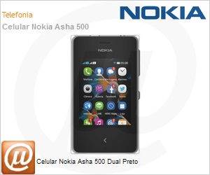 A00017062 - Celular Nokia Asha 500 Dual Preto