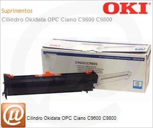 42918103 - Cilindro Okidata OPC Ciano C9600 C9800