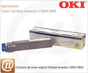42918901 - Cartucho de toner original Okidata Amarelo C9600 9800