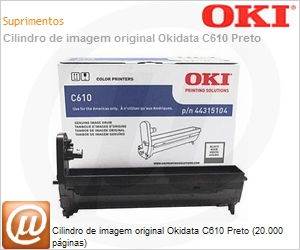 44315104 - Cilindro de imagem original Okidata C610 Preto (20.000 pginas)