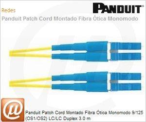 F9E10-10M3Y - Panduit Patch Cord Montado Fibra tica Monomodo 9/125 (OS1/OS2) LC/LC Duplex 3.0 m