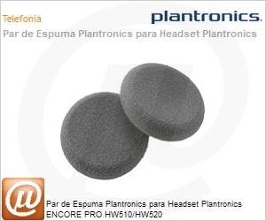 202997-02 - Par de Espuma Plantronics para Headset Plantronics ENCORE PRO HW510/HW520