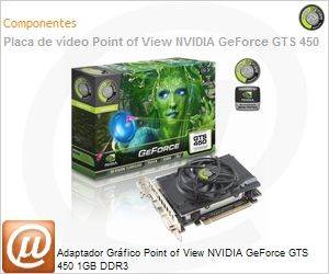 VGA-450-C1-1024 - Adaptador Grfico Point of View NVIDIA GeForce GTS 450 1GB DDR3