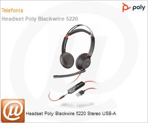 207576-01 - Headset Poly Blackwire 5220 Stereo USB-A
