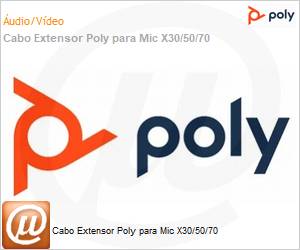 875M4AA - Cabo Extensor Poly para Mic X30/50/70 