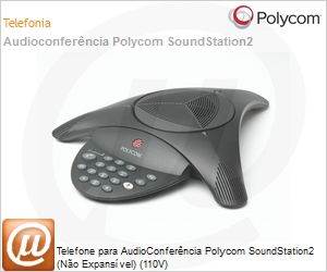 2200-15100-001 - Telefone para AudioConferncia Polycom SoundStation2 (No Expansvel) (110V)