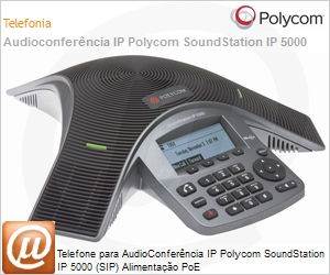 2200-30900-025 - Telefone para AudioConferncia IP Polycom SoundStation IP 5000 (SIP) Alimentao PoE
