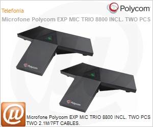 2200-65790-001 - Microfone PolycomEXP MIC TRIO 8800 INCL. TWO PCS TWO 2.1M/7FT CABLES.