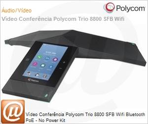 2200-66070-019 - Vdeo Conferncia PolycomTrio 8800 SFB Wifi Bluetooth PoE - No Power Kit