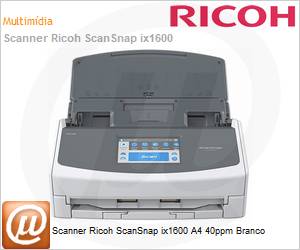 CG01000-308501 - Scanner Ricoh ScanSnap ix1600 A4 40ppm Branco 