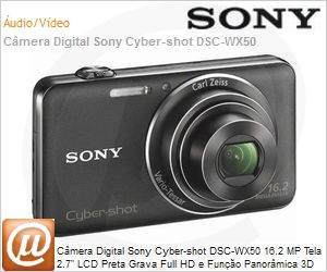 Sony - DSC-WX50/B - Câmera Digital Sony Cyber-shot DSC-WX50