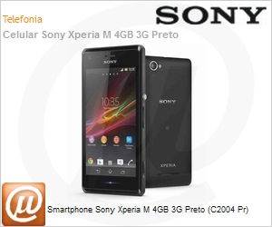 E0000815 - Smartphone Sony Xperia M 4GB 3G Preto (C2004 Pr)