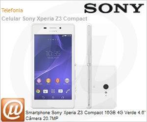 E0001205 - Smartphone Sony Xperia Z3 Compact 16GB 4G Verde 4.6" Cmera 20.7MP