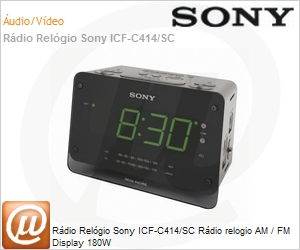 ICF-C414/SC - Rdio Relgio Sony ICF-C414/SC Rdio relogio AM / FM Display 180W