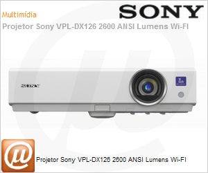 VPL-DX126 - Projetor Sony VPL-DX126 2600 ANSI Lumens Wi-FI