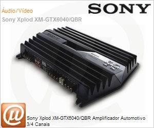 XM-GTX6040/QBR - Sony Xplod XM-GTX6040/QBR Amplificador Automotivo 3/4 Canais