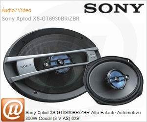 XS-GT6930BR/ZBR - Sony Xplod XS-GT6930BR/ZBR Alto Falante Automotivo 300W Coxial (3 VIAS) 6X9"