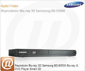 BD-E5500/ZD - Reprodutor Blu-ray 3D Samsung BD-E5500 Blu-ray & DVD Player Smart 3D