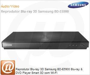 BD-E5900/ZD - Reprodutor Blu-ray 3D Samsung BD-E5900 Blu-ray & DVD Player Smart 3D com Wi-Fi