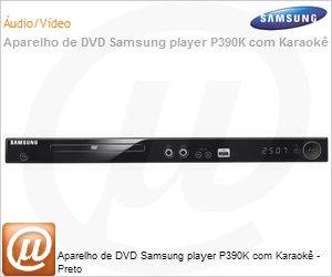 DVD-P390K/XAZ - Aparelho de DVD Samsung player P390K com Karaok - Preto